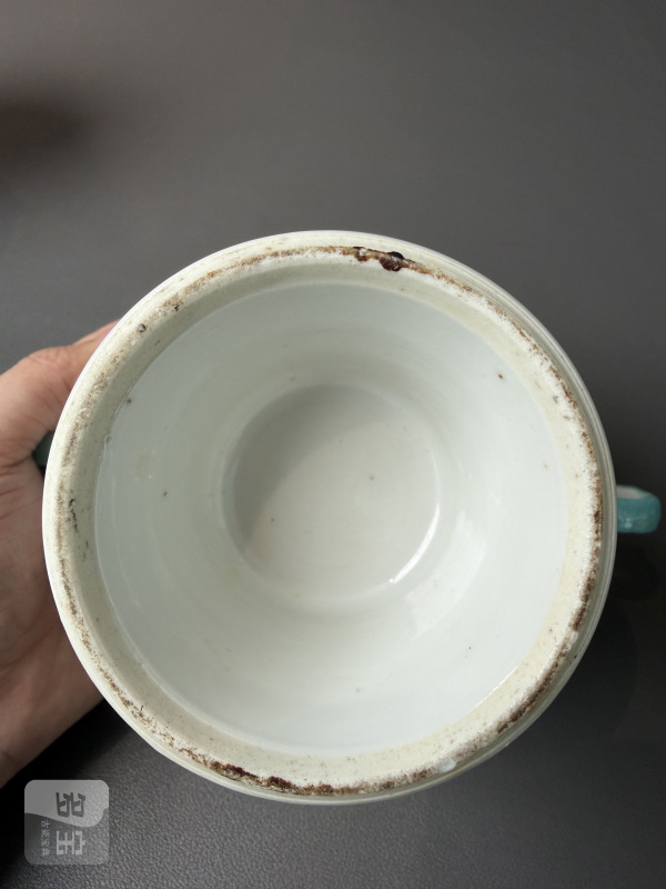 清光绪 青花粉彩云龙纹暖锅一对 - 图12
